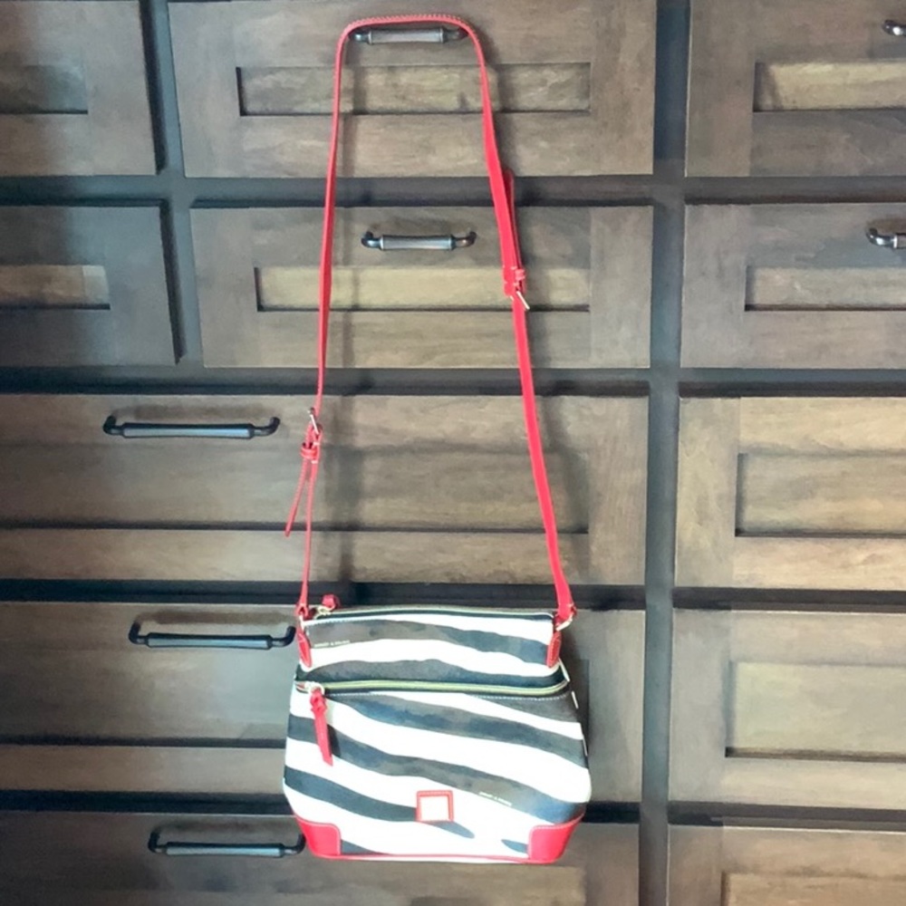 Dooney & Bourke Zebra Stripe Crossbody Bag